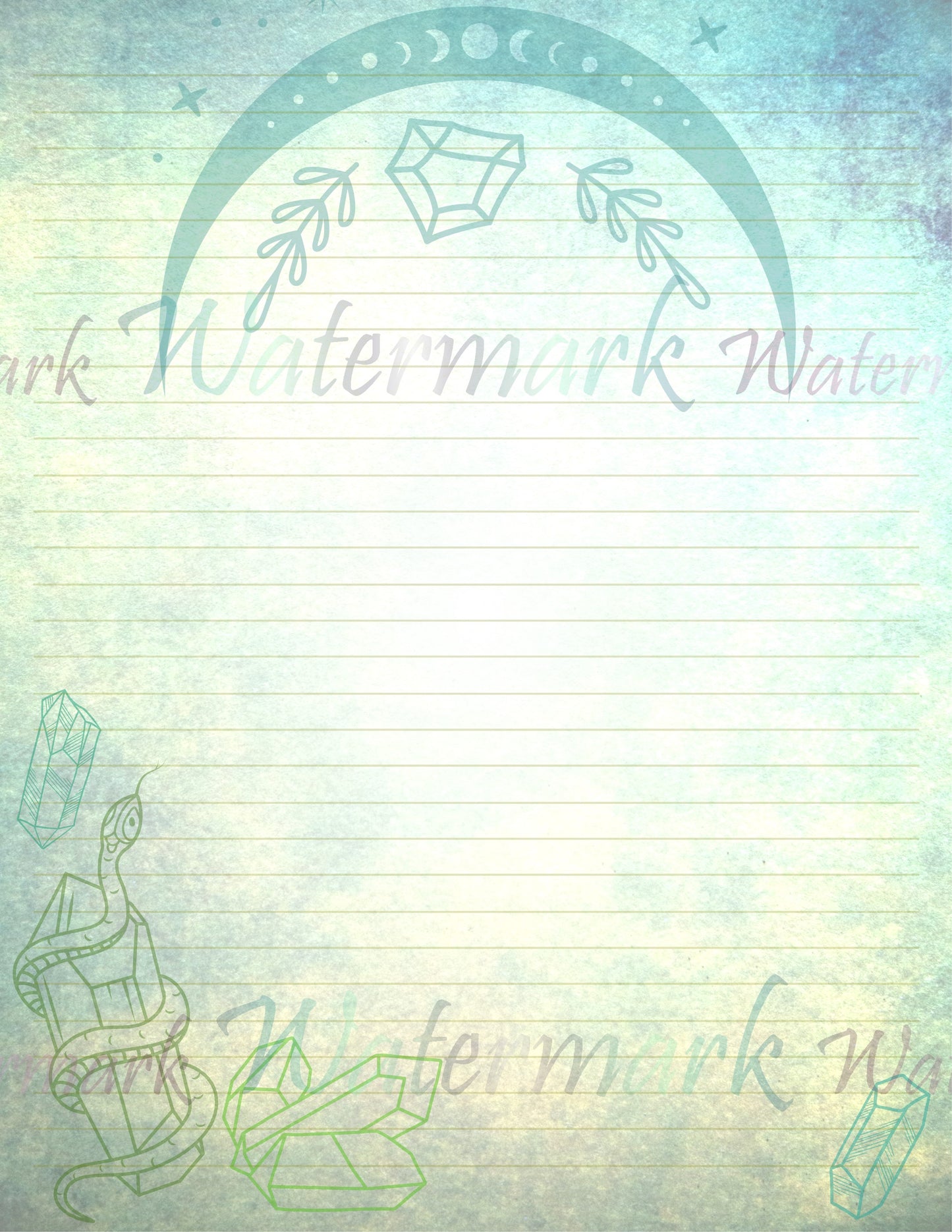 Green Snake Stationery