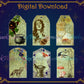 Green Witch Gift Tags - Digital