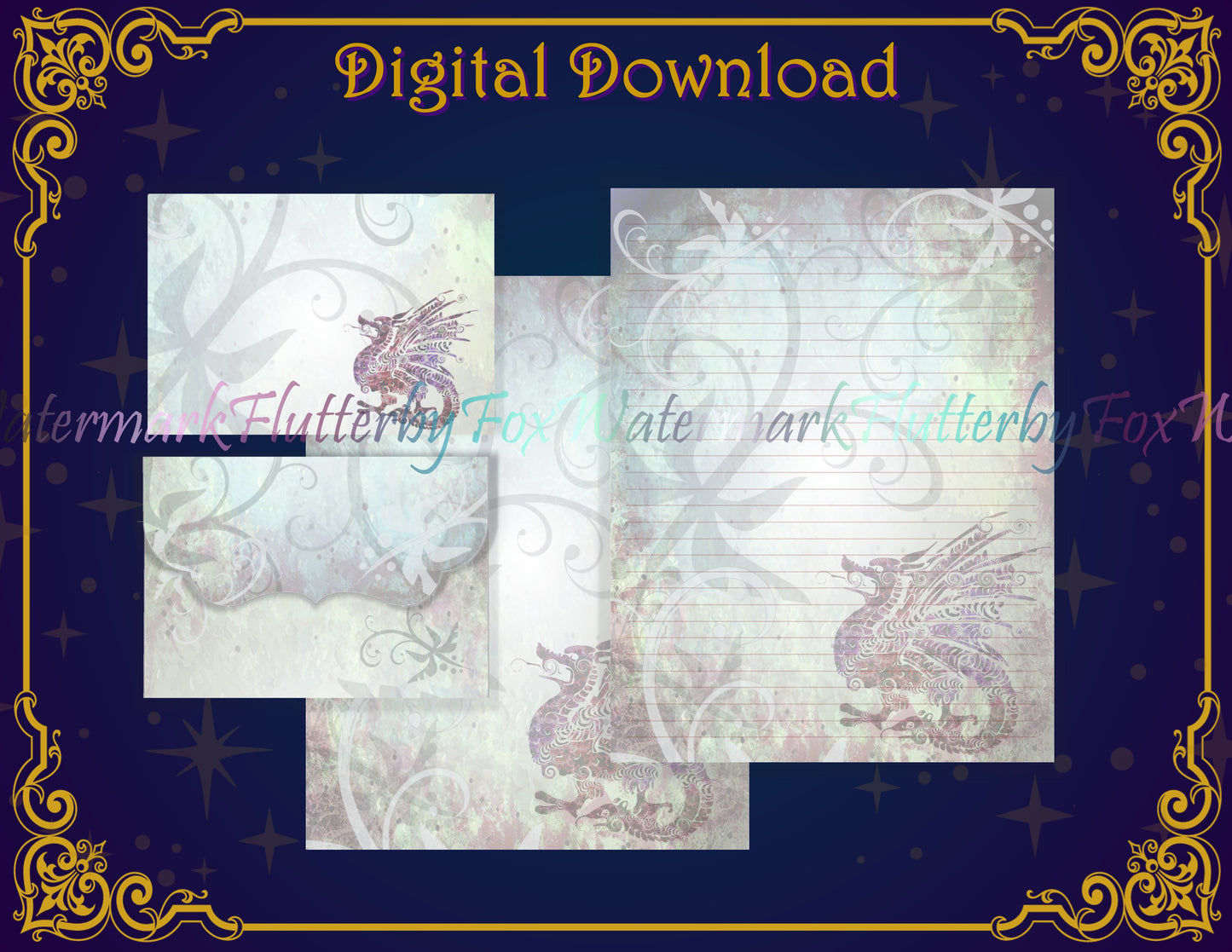Medieval Dragon Stationery