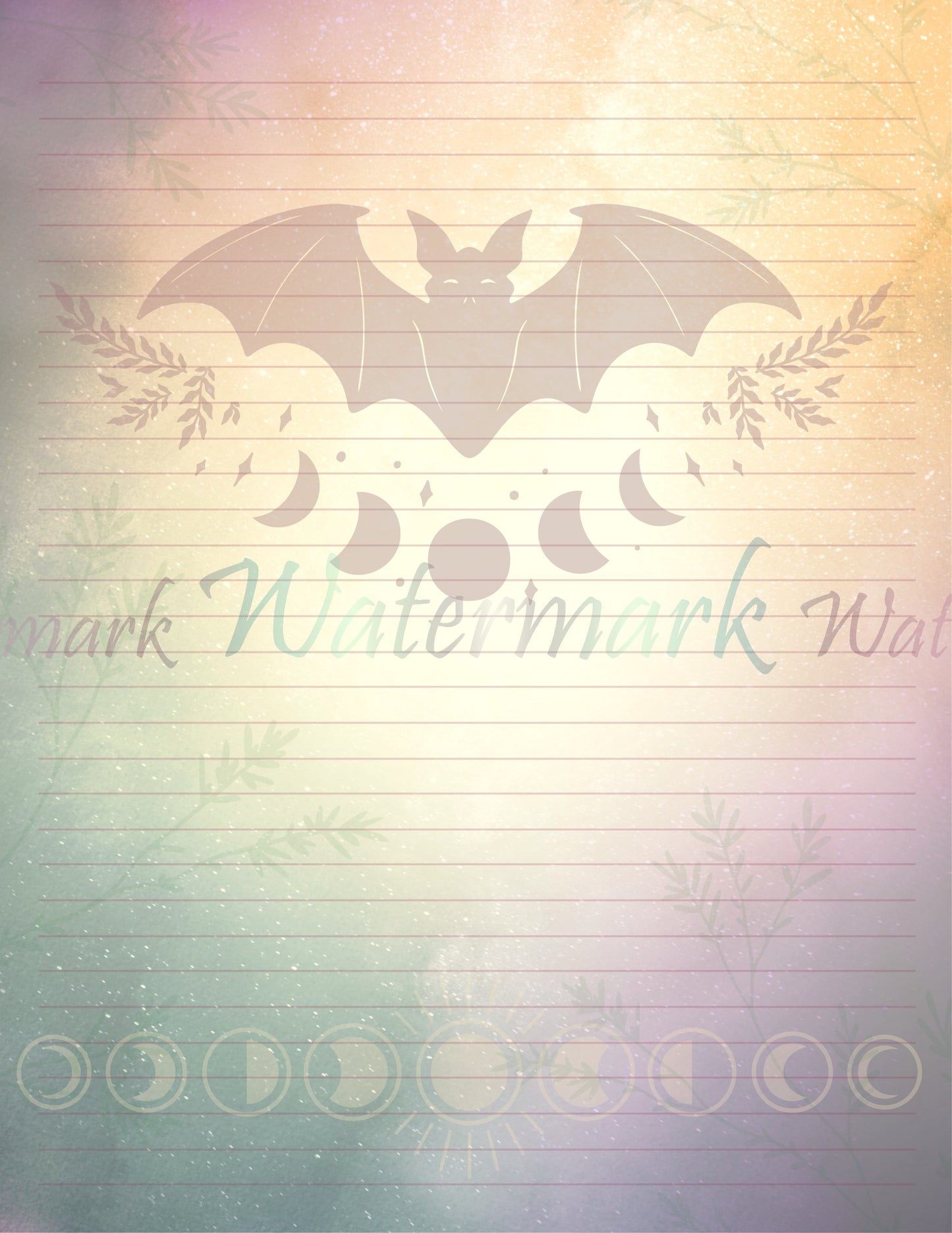 Mystic Bat Stationery