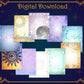 Sun & Moon Junk Journal Pages - Digital