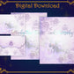 Purple Bee Stationery - Digital