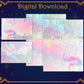 Rainbow Elephant Stationery - Digital