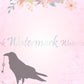 Floral Raven Stationery