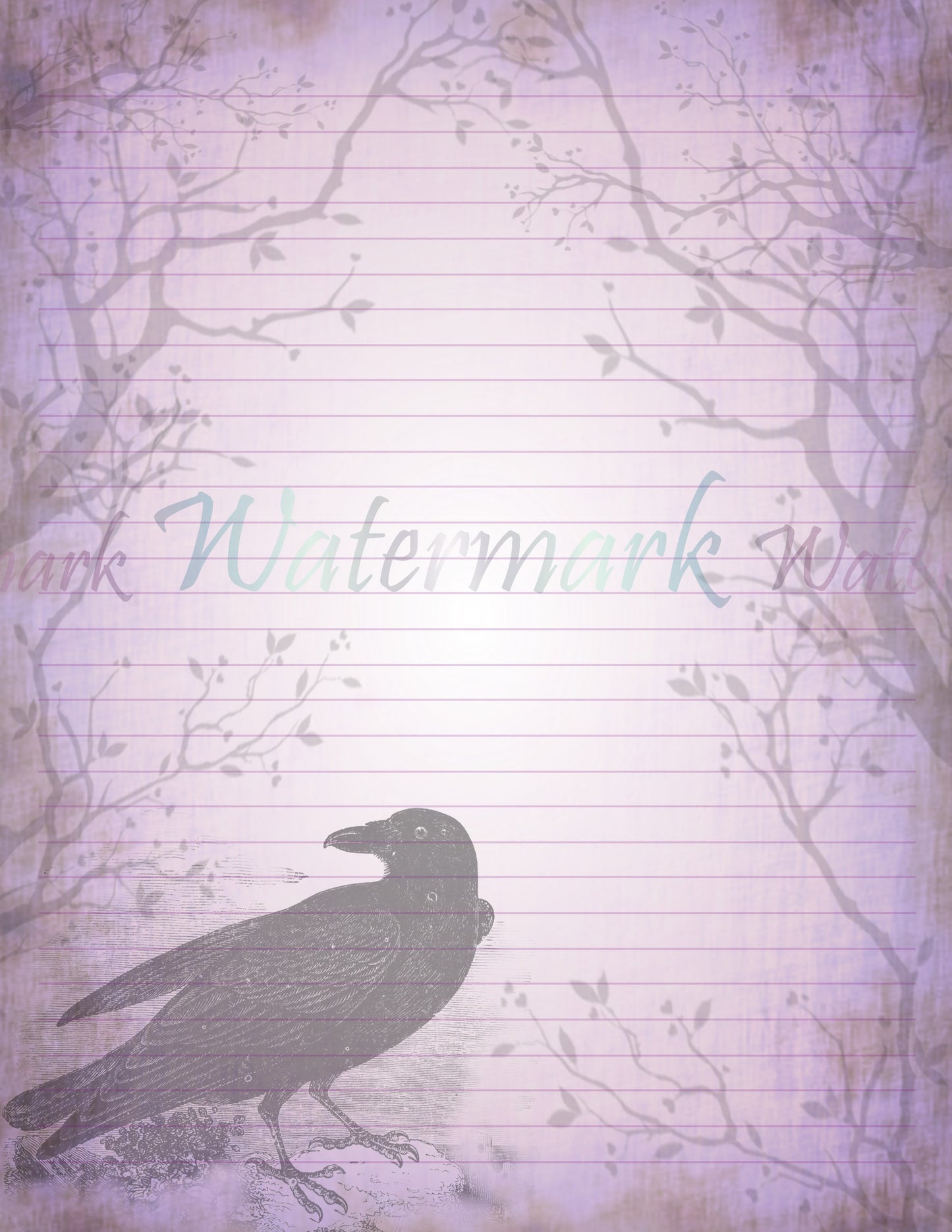 Raven Forest Stationery