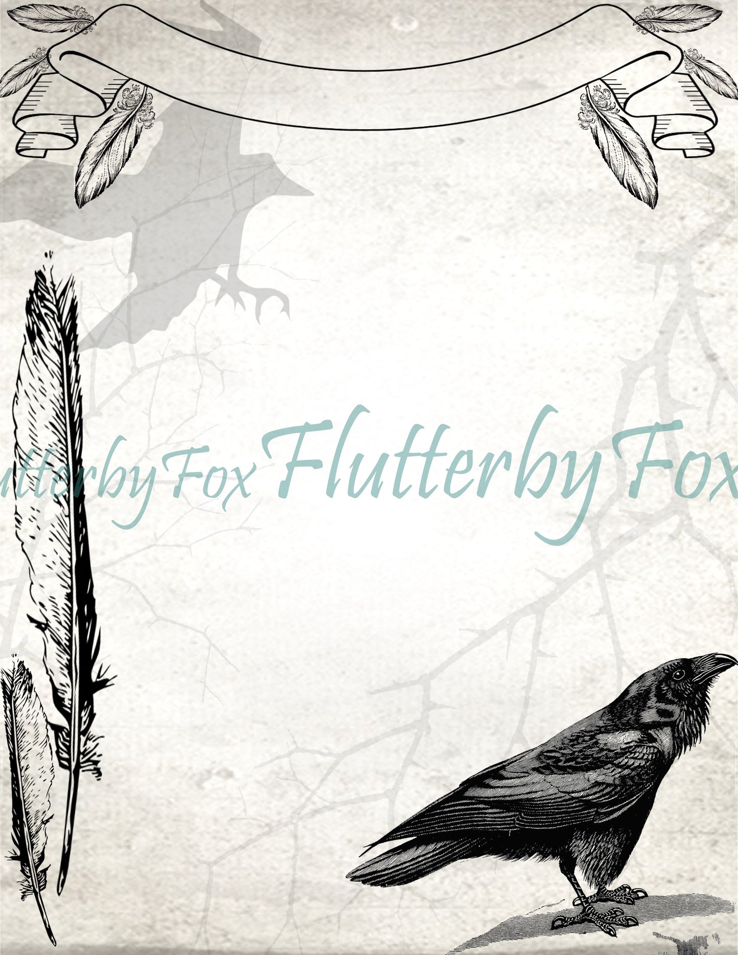 Raven Junk Journal Pages - Digital