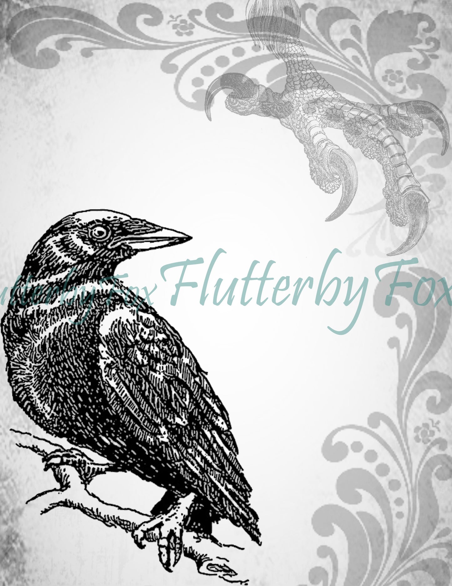 Raven Junk Journal Pages - Digital