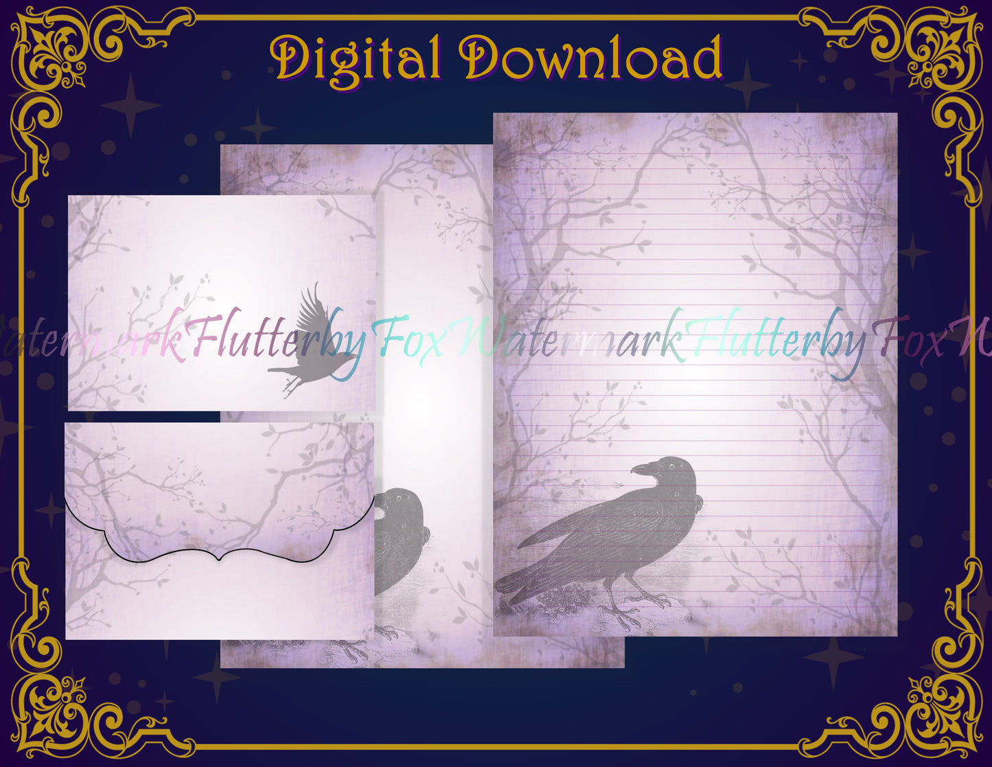 Raven Forest Stationery