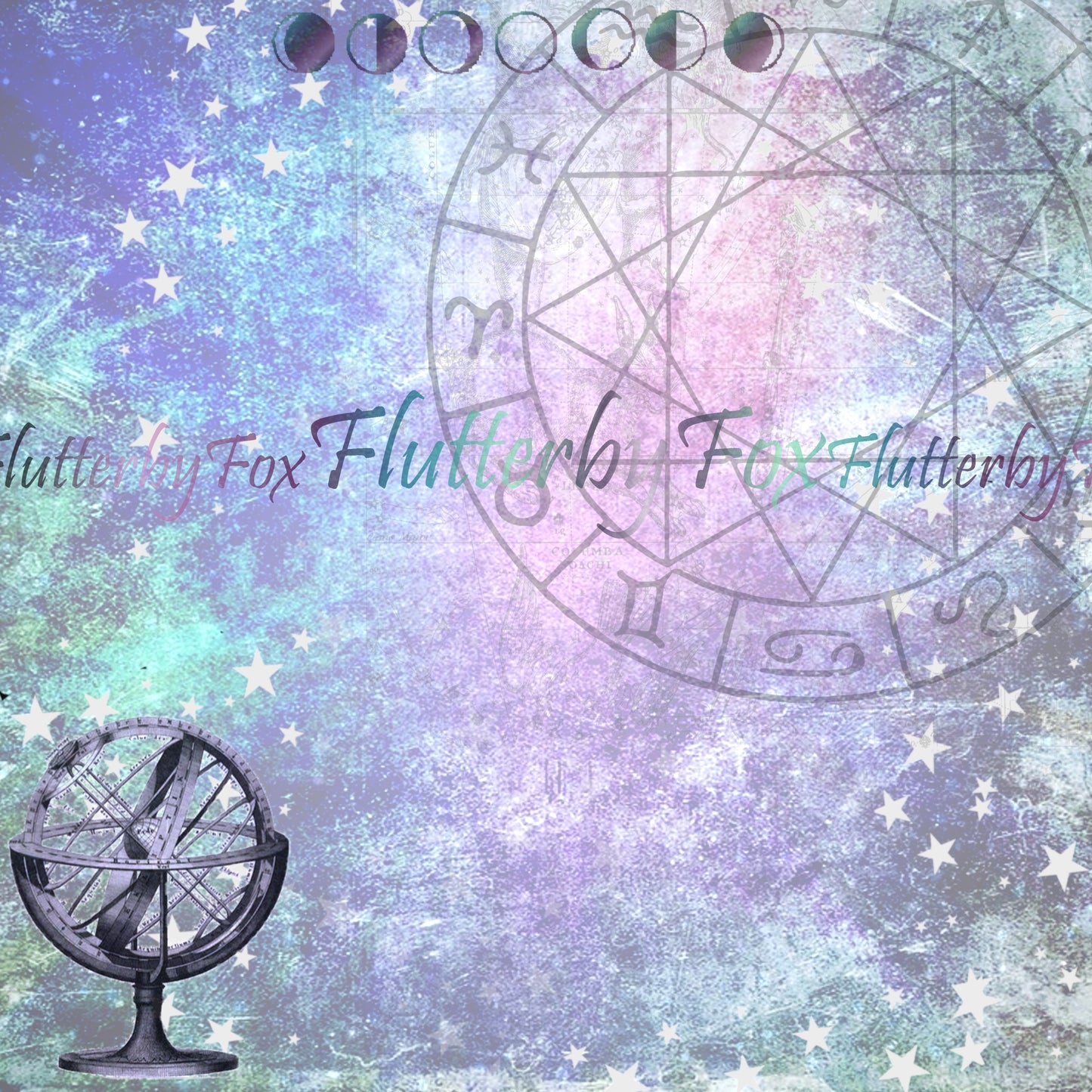 Astrology Scrapbook Pages - Digital