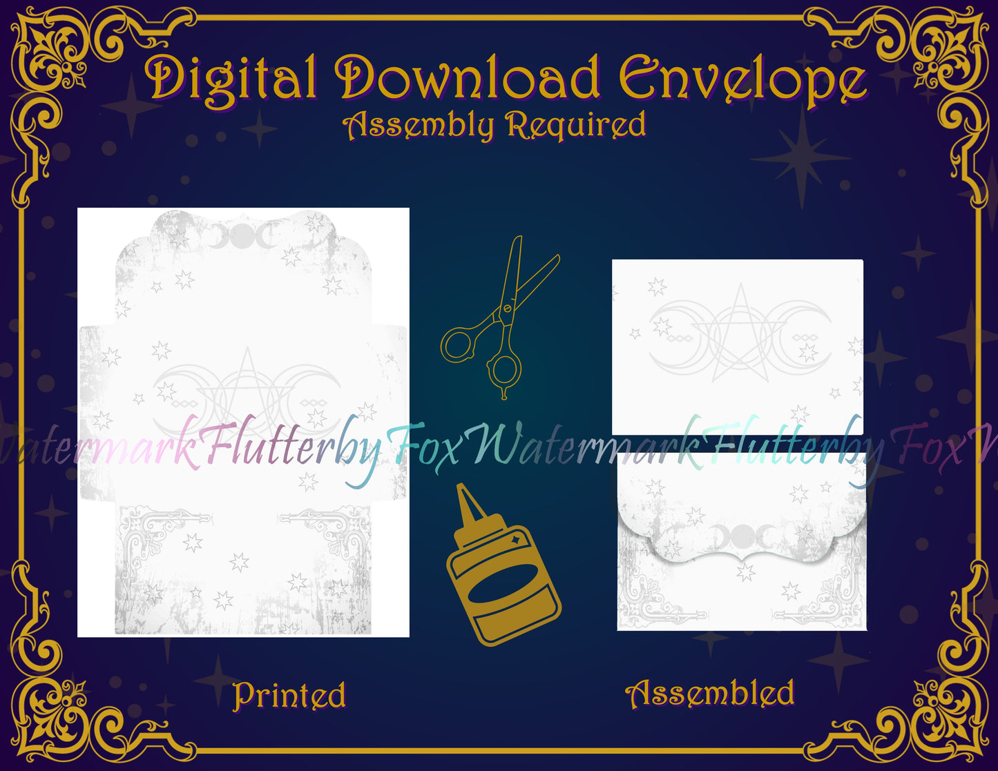 Triple Moon Stationery - Digital
