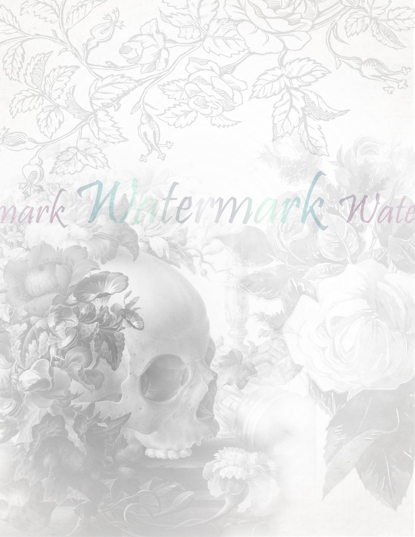 Floral Skull - Digital