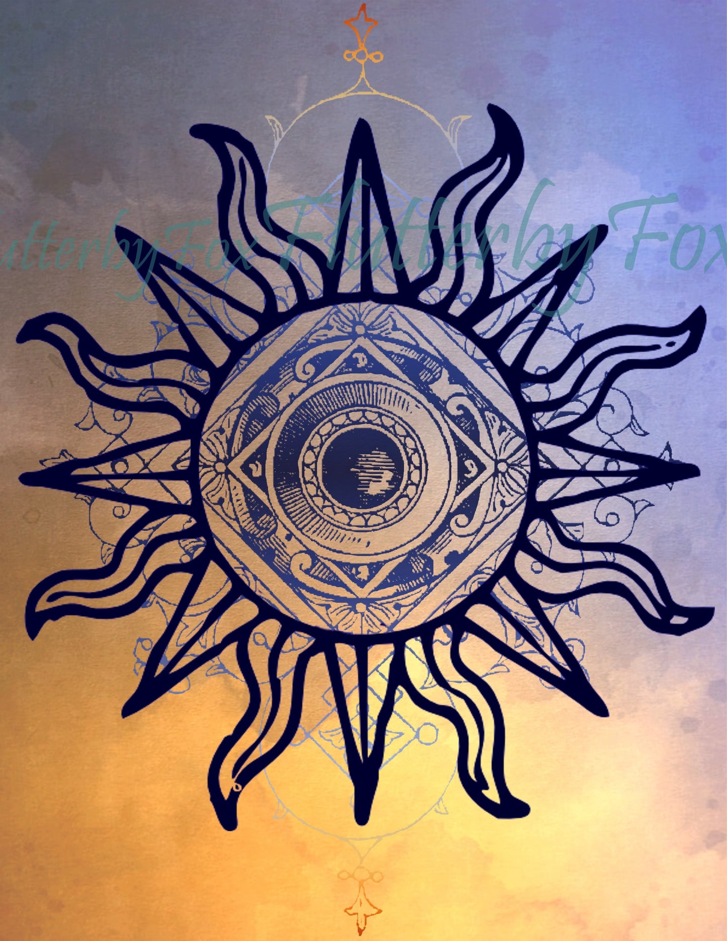 Sun & Moon Junk Journal Pages - Digital