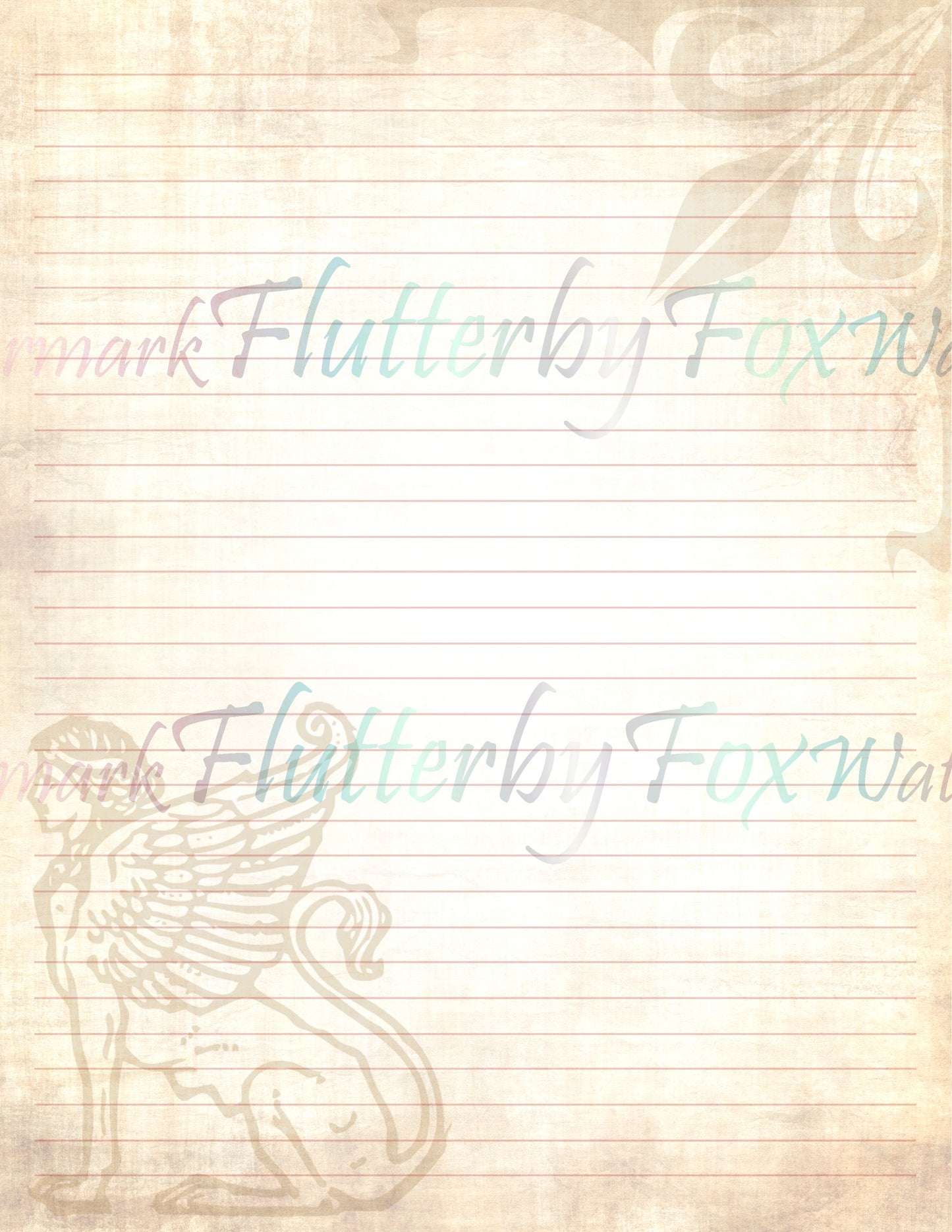 Egypt Inspired Writing Paper - Digital