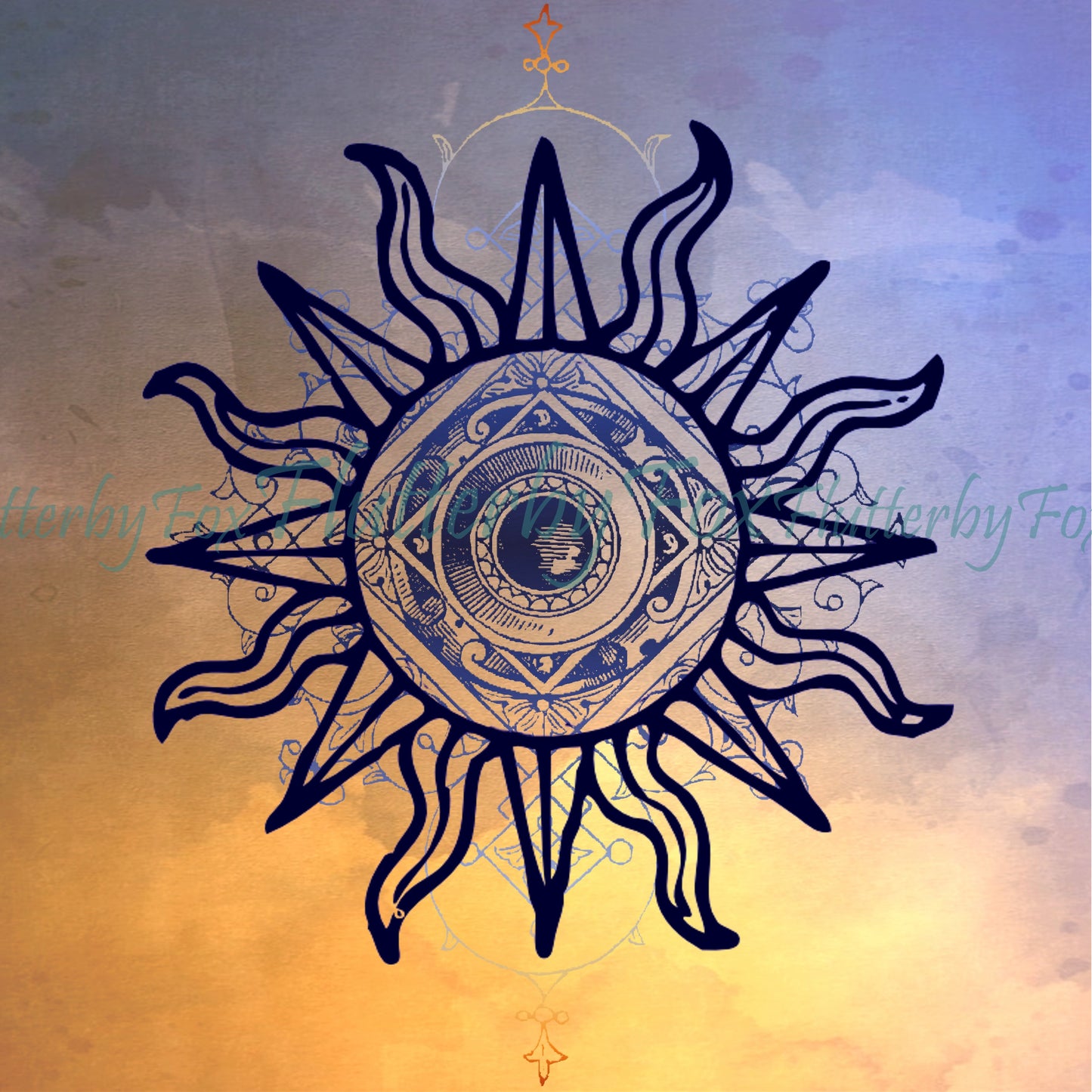 Celestial Scrapbook Pages - Digital