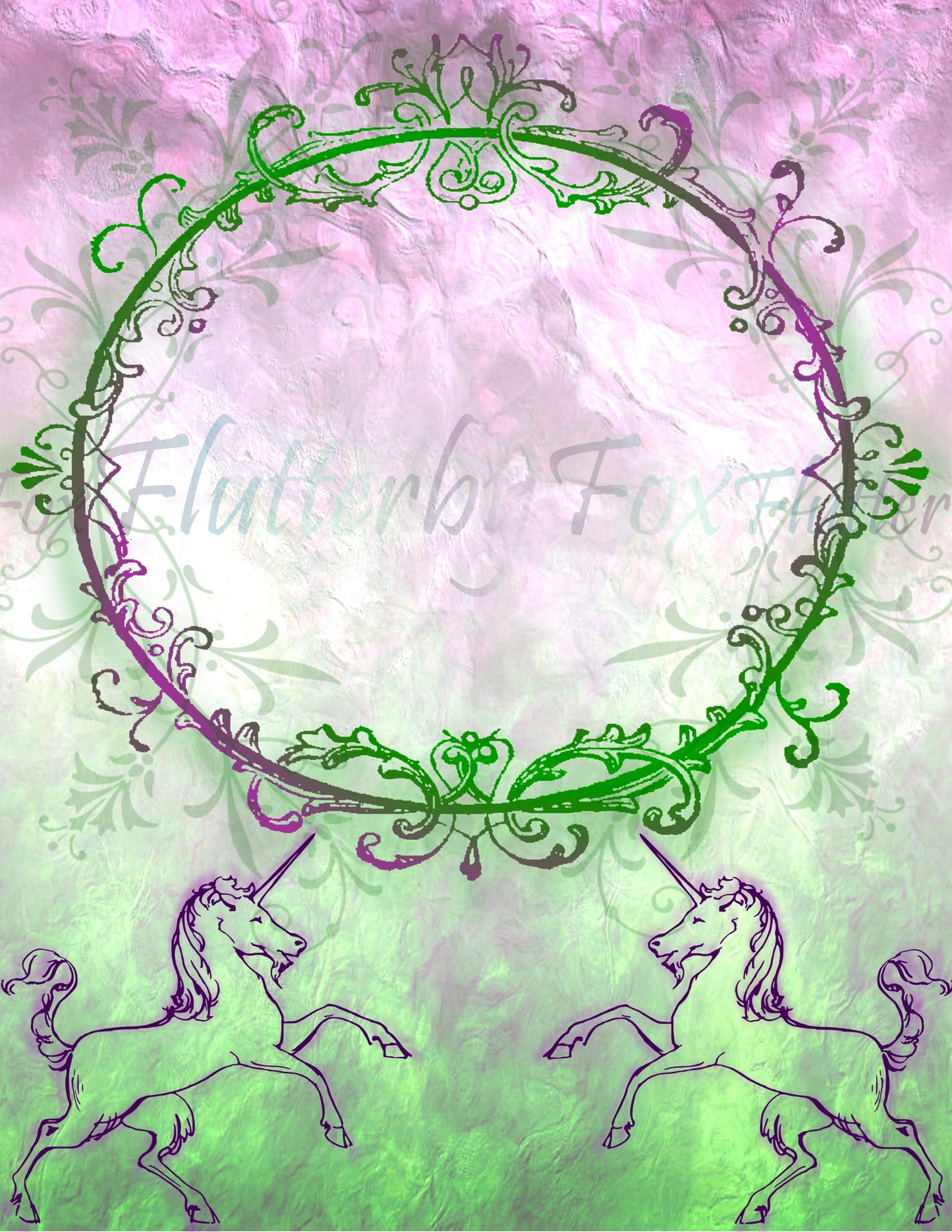 Unicorn Junk Journal Pages - Digital