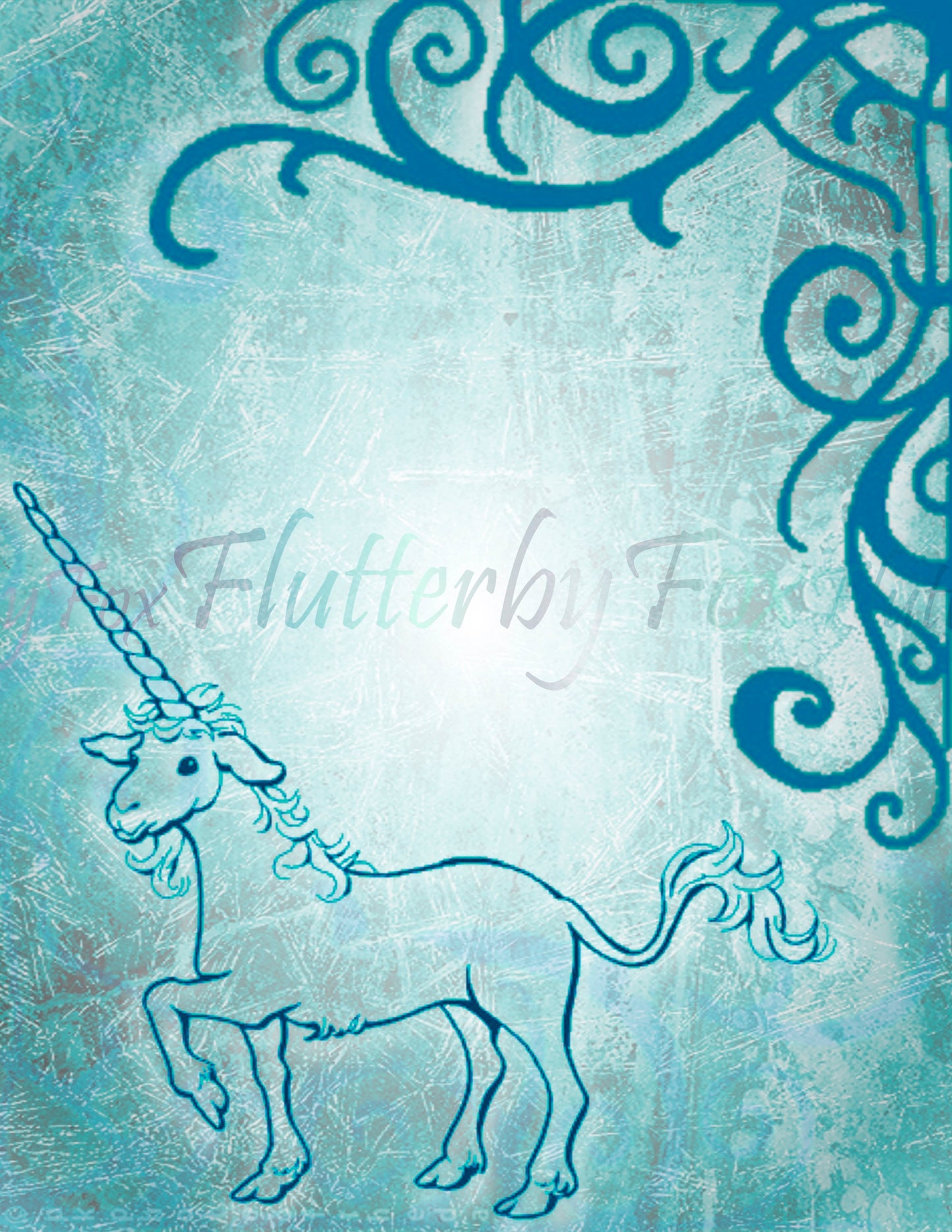 Unicorn Junk Journal Pages - Digital
