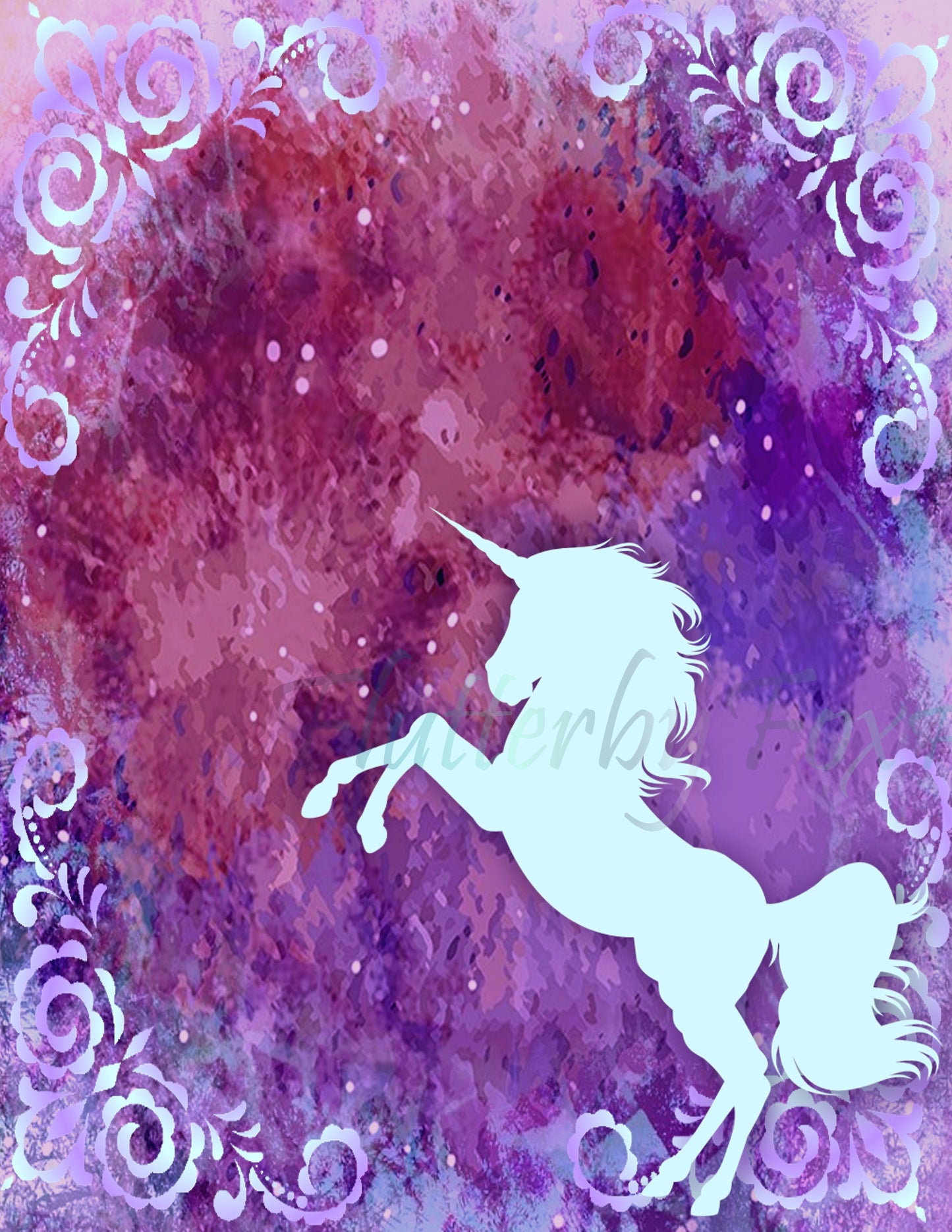 Unicorn Junk Journal Pages - Digital