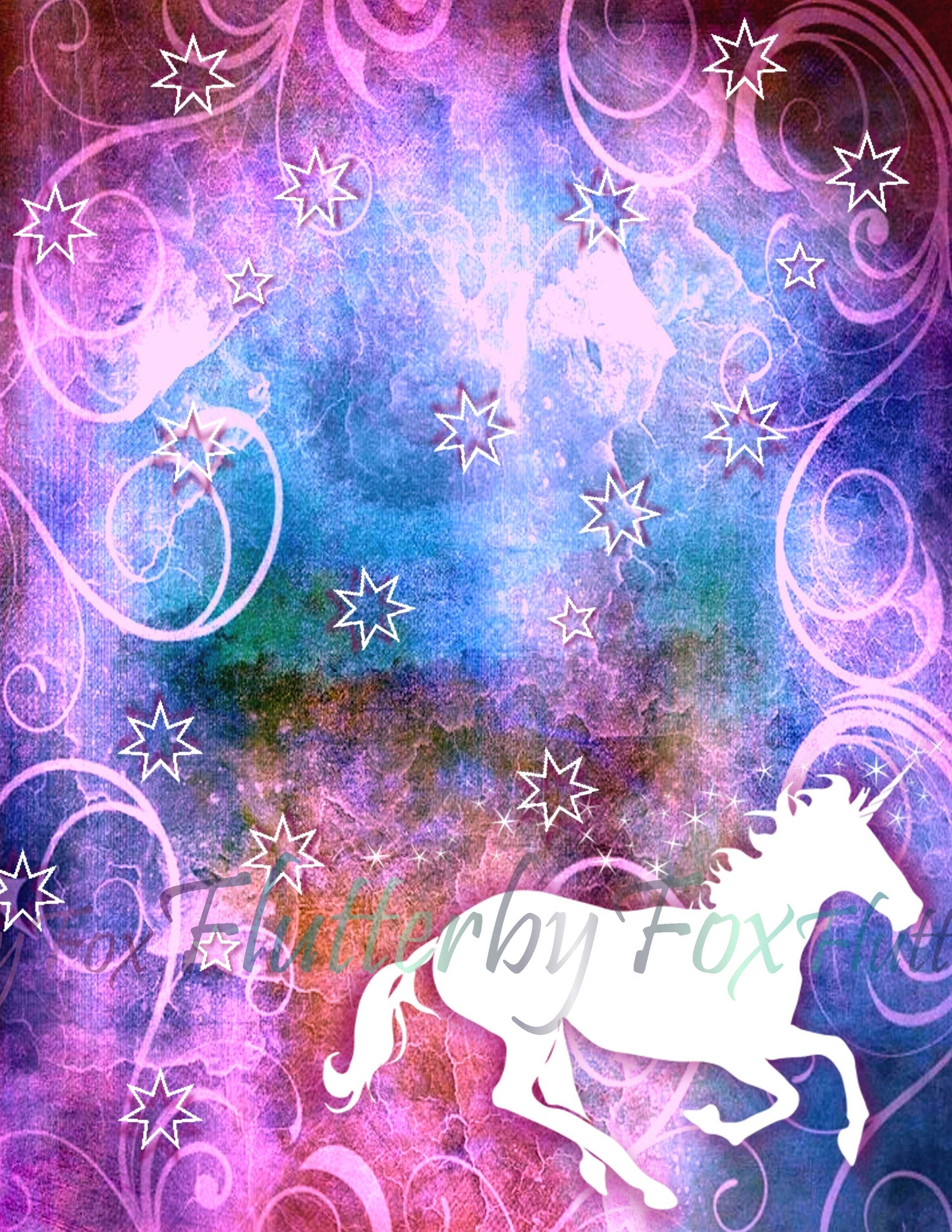 Unicorn Junk Journal Pages - Digital