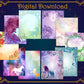 Unicorn Junk Journal Pages - Digital