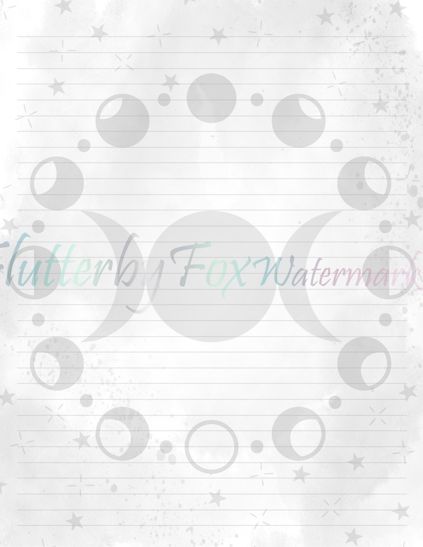 Moon Phases Stationery