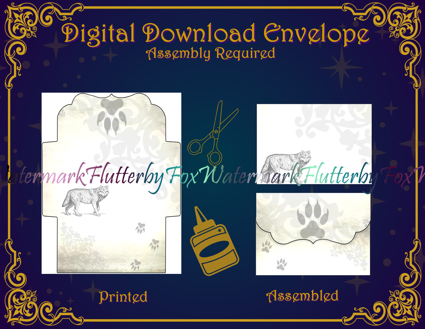 Wolf Paw Stationery