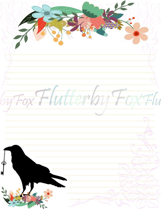 Floral Raven Version II